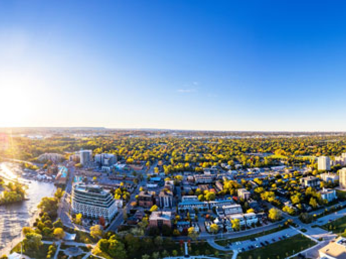 Aerial view of Oakville Aerial view of Oakville