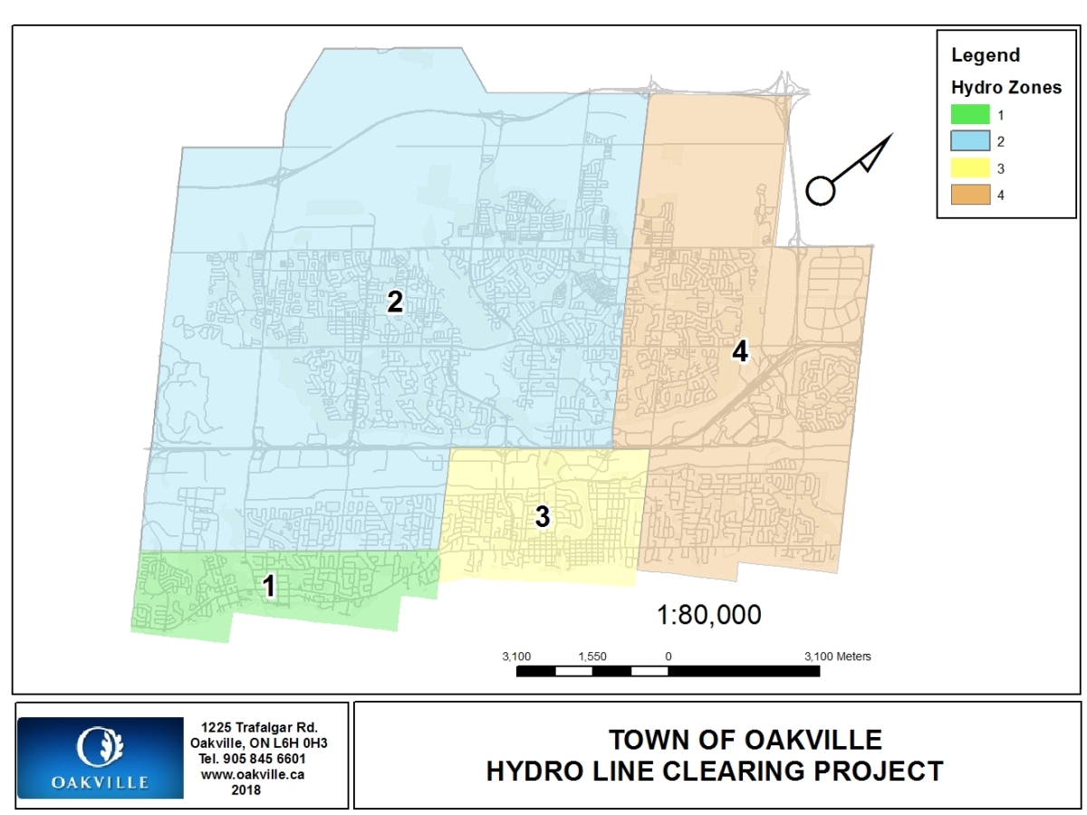 Zoning throughout the Town of Oakville